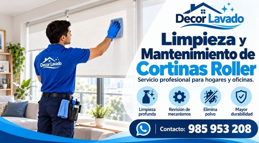 Limpieza y Mantenimiento de Cortinas Roller peru