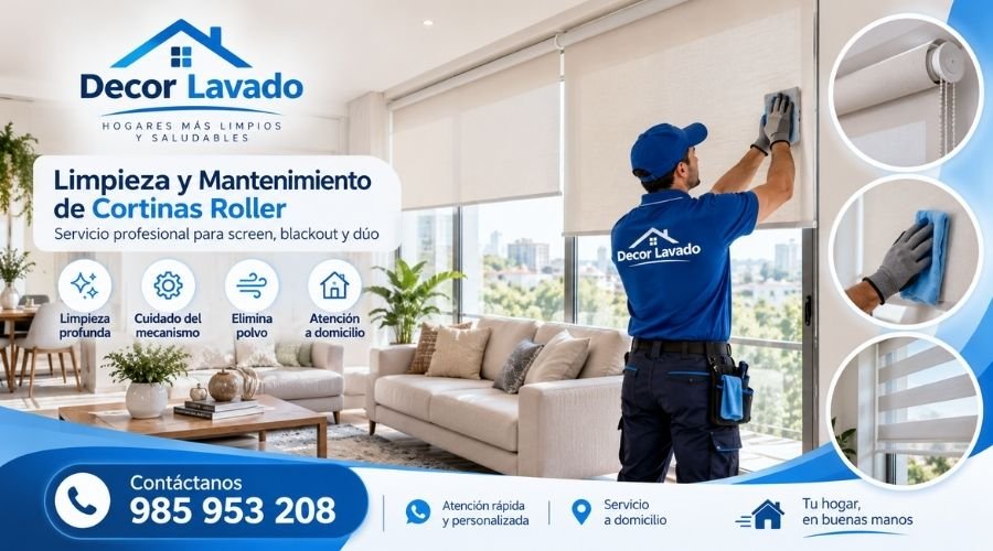 Limpieza y Mantenimiento de Cortinas Rollers